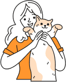 Person with pet