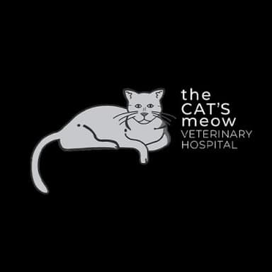 The Cat's Meow Veterinary Hospital Logo