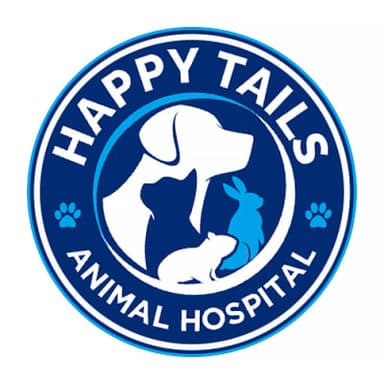 HappyTails Animal Hospital Logo