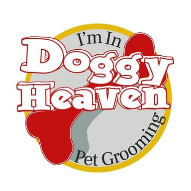 I'm in Doggy Heaven Pet Grooming Logo