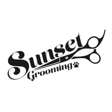 Sunset Mobile Grooming Logo