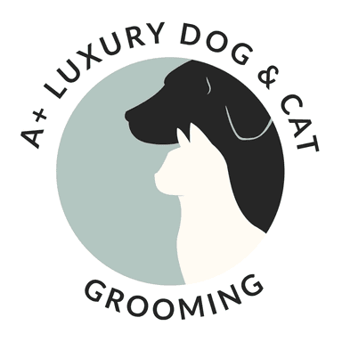 A+ Luxury Dog & Cat Grooming Logo