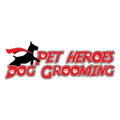Pet Heroes Dog Grooming Logo