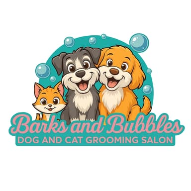 Barks & Bubble Salon Grooming Logo