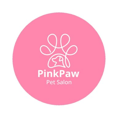 PinkPaw Pet Salon Logo