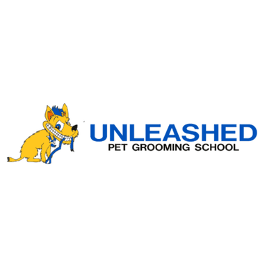 Unleashed Pet Grooming School Logo