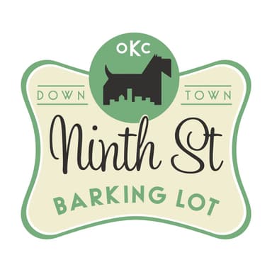 Ninth St Barking Lot Logo