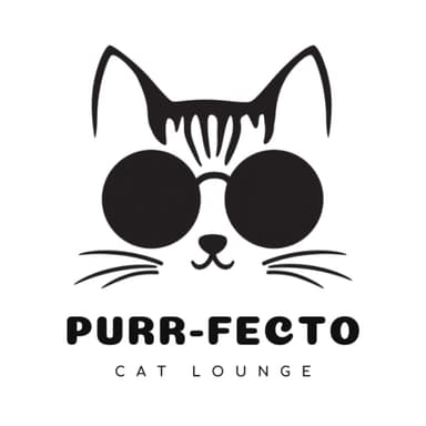 Purr-fecto Cat Lounge Logo
