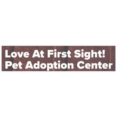 Love at First Sight! Pet Adoption Center Logo